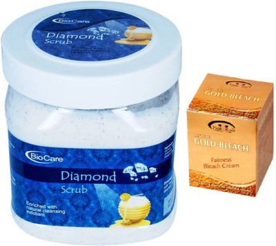 

Biocare Diamond Scrub 500 ML, Pink Root Golden Bleach(Set of 2)