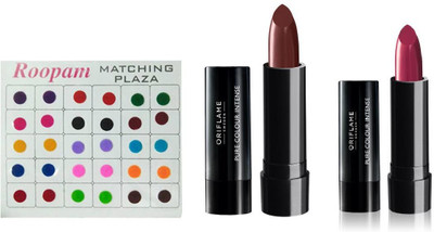 

Oriflame Sweden Bindi with brown and fuschia lipstick(Set of 3)
