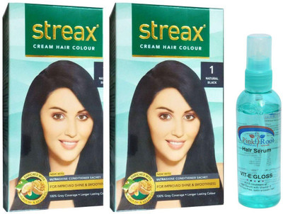 STREAX Natural Black No. 1, Pink Root Hair Serum(Set of 3) available at flipkart for Rs.338