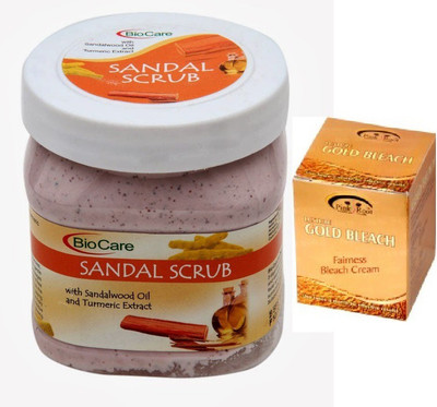 

Biocare Sandal Scrub 500 ML, Pink Root Golden Bleach(Set of 2)