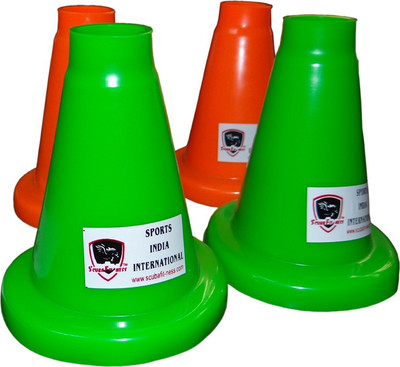 

scuba fit-ness Cone Marker Pack of 4(Orange, Yellow, Green)