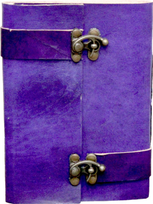 

Pranjals House A5 Notebook(leather notebook, Purple)