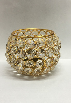 

PJCreations Gold Plated Table Diya(Height: 8 inch)