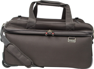 

emblem (Expandable) Discover Duffel 24Inch Grey Travel Duffel Bag(Grey)