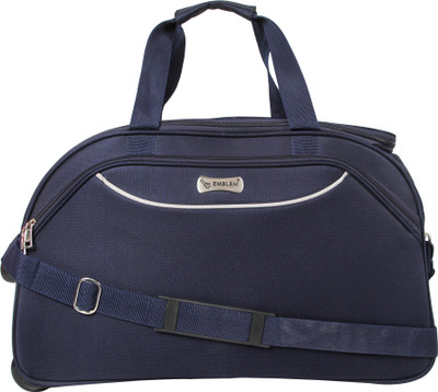 

emblem (Expandable) Companion Duffel 24Inch Blue Travel Duffel Bag(Blue)