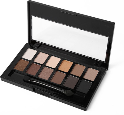 

ucanbe 12 Colors Pro Nude Earth Color Makeup Eyeshadow Palette with Brush Smoky Eye Shadow Shimmer Matte Mineral Waterproof Kits 4 ml(multicolor)