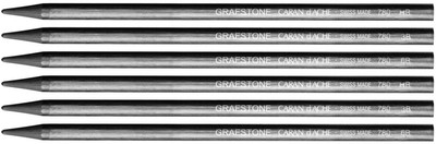 

Caran D'Ache Graphite 780.250/53/56 Grafstone Pure (HB,3B,6B) Pencil(Pack of 6)