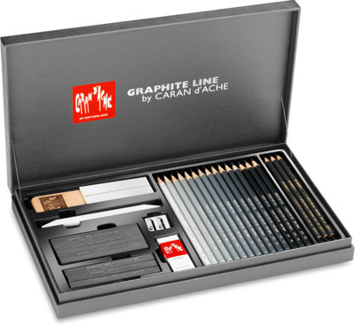 

Caran D'Ache Graphite 3000.415 Line Gift Box Set Pencil(Pack of 28)
