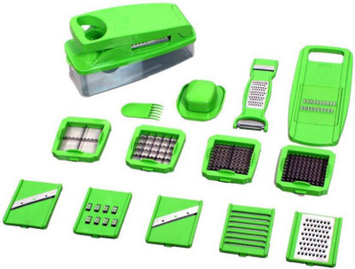 

Apex 14 in one nicer dicer Chopper(1 set of 14 in one nicer dicer), Green