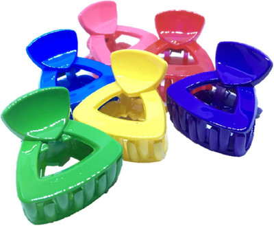 

M K Designs Hair Clutcher-Set of 6- SMALL Size Hair Clip, Hair Claw(Multicolor)