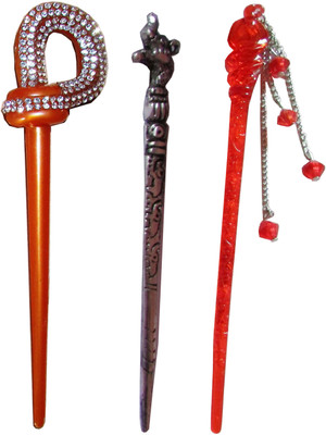 

Arezzo Arezzo combo of juda sticks Bun Stick(Multicolor)