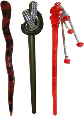 

Chanderkash combo of juda sticks Bun Stick(Multicolor)