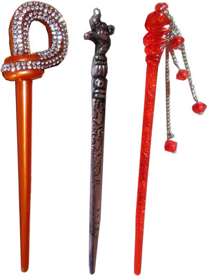 

Chanderkash combo of juda sticks Bun Stick(Multicolor)