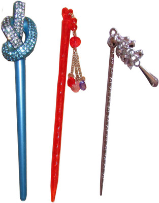 

Chanderkash combo of juda sticks Bun Stick(Multicolor)