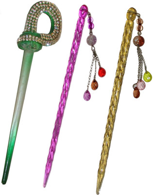 

Sanskruti combo of juda sticks Bun Stick(Multicolor)