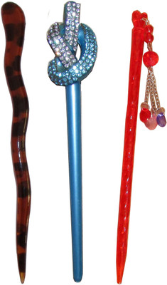 

Chanderkash combo of juda sticks Bun Stick(Multicolor)