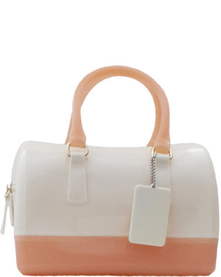 

kittons Hand-held Bag(White, Orange), Orange;white