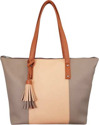 

Toteteca Bag Works Shoulder Bag(Beige, Grey)