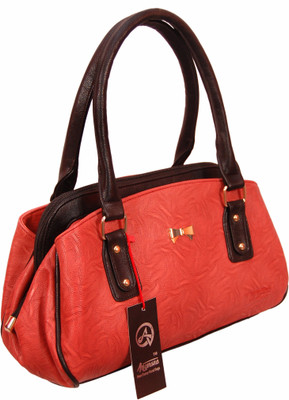 

Anemone Shoulder Bag(Red, Brown), Brown;red