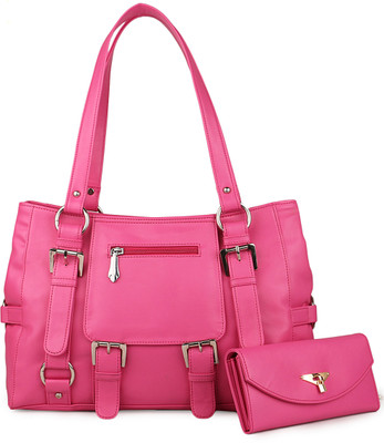 

Women Marks Hand-held Bag(Pink)