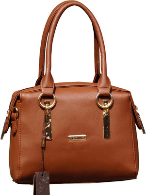 

shimmer Hand-held Bag(Brown)