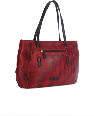 

Hidesign Hand-held Bag(Red, Brown), Brown;red