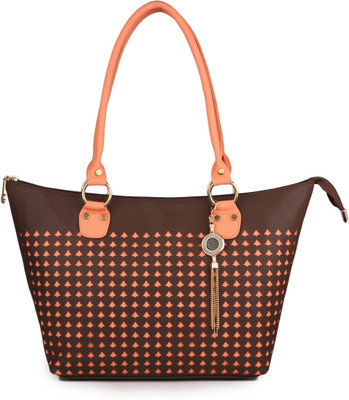 

Women Marks Hand-held Bag(Brown)