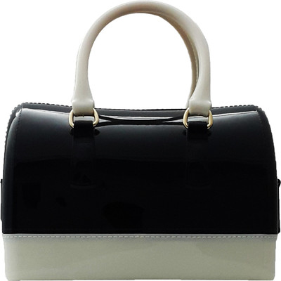 

kittons Hand-held Bag(Black, White)