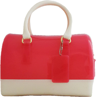 

kittons Hand-held Bag(Pink, White)