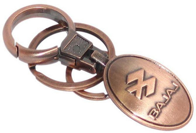 

Aura Imported Heavy Metal Double Rings Bajaj Bikes Key Chain