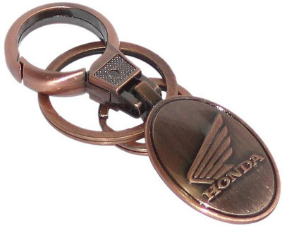 

Aura Imported Heavy Metal Double Rings Honda Bikes Key Chain