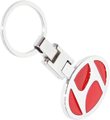 

Shubheksha Hyundai Logo Double-sided Metallic Red Key Chain Key Chain