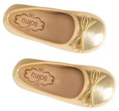 

Cujos Girls Slip-on Flats(Gold