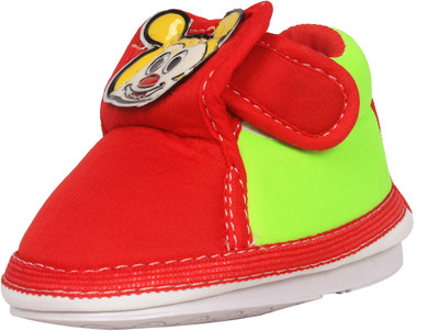 

Ole Baby Boys & Girls Velcro Casual Boots(Red
