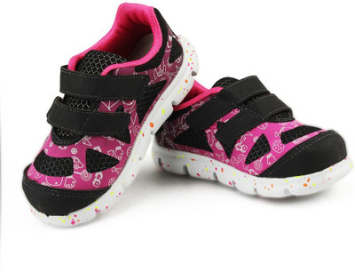 

BIBI Girls Velcro Running Shoes(Pink