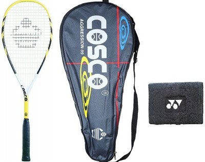

Cosco Combo of Two, One 'Aggression 99' Squash Racquet and one Wrist Band- Squash Kit