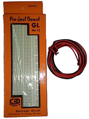 

Easy Electronics Breadboard with Connecting Wires(White)