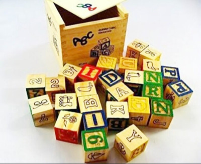 

shiny wooden blocks shiny ABC &123 WOODEN BLOCKS 27 pcs(Brown)