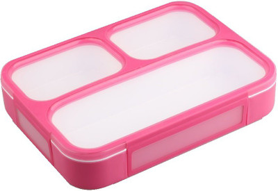 

Riddhi Siddhi Sub-grid Energy Air Tight 3 Containers Lunch Box(500 ml), Pink
