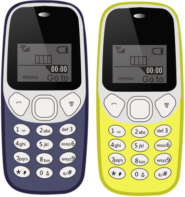 

I Kall K71 Combo of Two Mobile(Dark Blue & Yellow)
