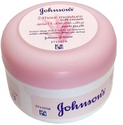 JOHNSON'S 24 Hour Moisture - Soft cream (Made in U A E)(200 ml)