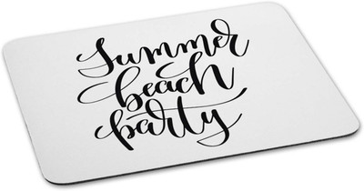 

100yellow Mouse pad | summer beach party Quote Printed Mouse Pad Designer High Quality Anti Skid Mouse Pad For Desktop and Laptop Computer-White Mousepad(Multicolor)