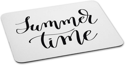 

100yellow Mouse pad | summer time Quote Printed Mouse Pad Designer High Quality Anti Skid Mouse Pad For Desktop and Laptop Computer-White Mousepad(Multicolor)