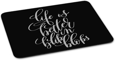 

100yellow Mouse pad | life is better in flip flops Quote Printed Mouse Pad Designer High Quality Anti Skid Mouse Pad For Desktop and Laptop Computer-Black Mousepad(Multicolor)