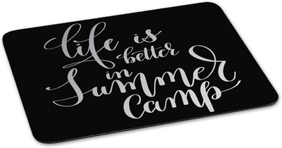 

100yellow Mouse pad | life is better in summer Camp Quote Printed Mouse Pad Designer High Quality Anti Skid Mouse Pad For Desktop and Laptop Computer-Black Mousepad(Multicolor)