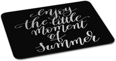 

100yellow Mouse pad | enjoy the little moment of summer Quote Printed Mouse Pad Designer High Quality Anti Skid Mouse Pad For Desktop and Laptop Computer-Black Mousepad(Multicolor)