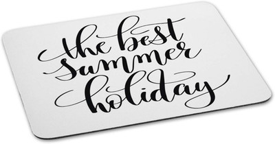 

100yellow Mouse pad | the best summer holiday Quote Printed Mouse Pad Designer High Quality Anti Skid Mouse Pad For Desktop and Laptop Computer-White Mousepad(Multicolor)