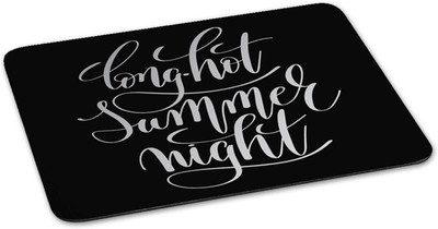 

100yellow Mouse pad | long hot summer night Quote Printed Mouse Pad Designer High Quality Anti Skid Mouse Pad For Desktop and Laptop Computer-Black Mousepad(Multicolor)