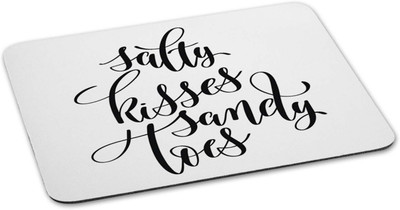 

100yellow Mouse pad | safety kisses sandy toes Quote Printed Mouse Pad Designer High Quality Anti Skid Mouse Pad For Desktop and Laptop Computer-White Mousepad(Multicolor)