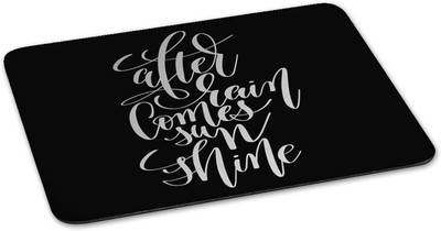 

100yellow Mouse pad | after rain comes sunshine Quote Printed Mouse Pad Designer High Quality Anti Skid Mouse Pad For Desktop and Laptop Computer-Black Mousepad(Multicolor)
